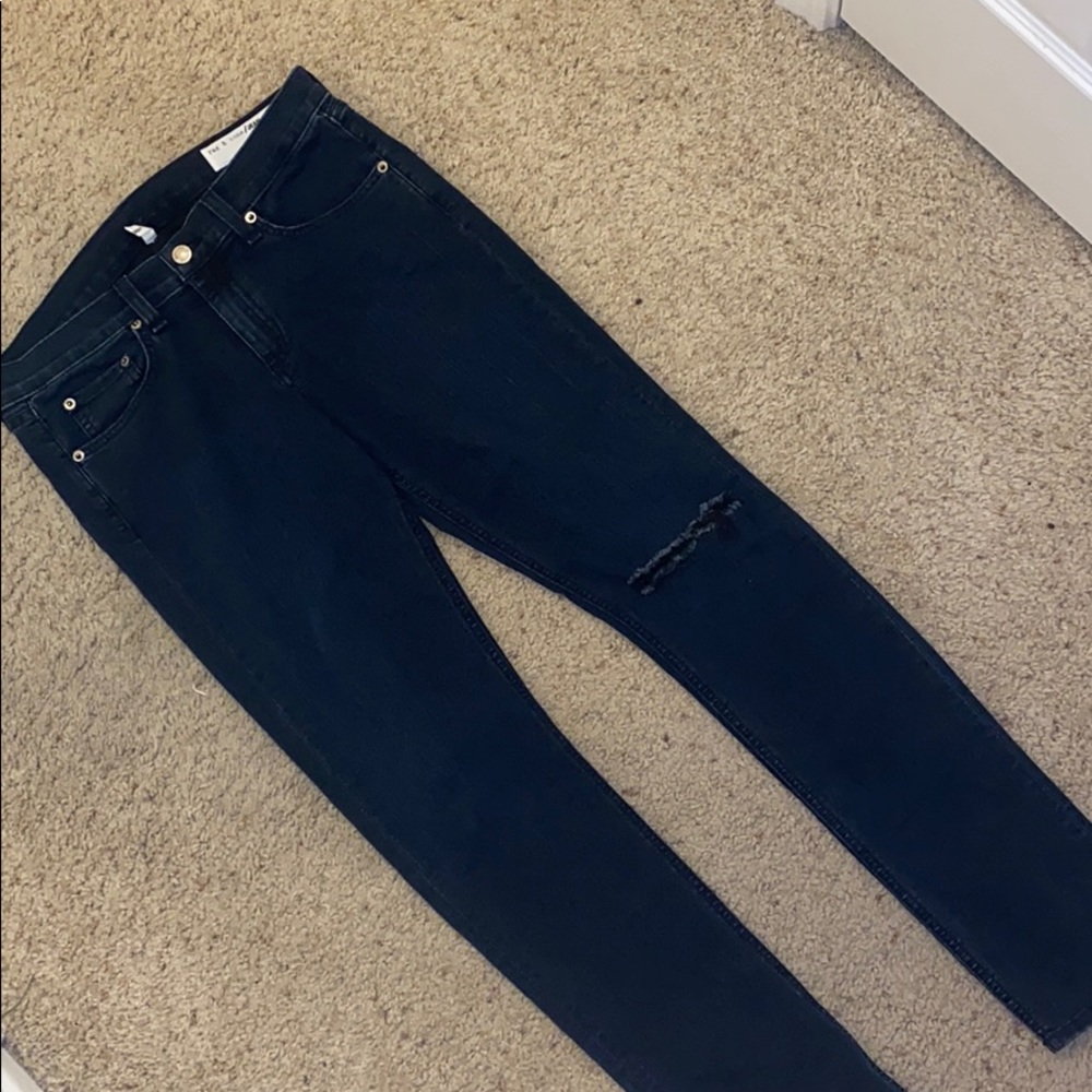 Rag & Bone Dark Rinse Distressed Terra Blue - Picture 6 of 6